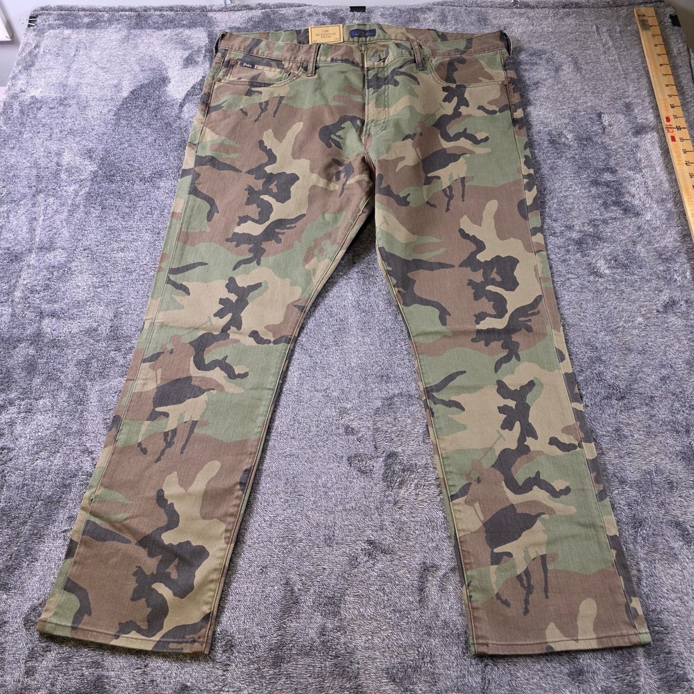 Polo Ralph Lauren Sullivan Slim Camo Jeans Mens 36x32 Camouflage Pony Hunting
